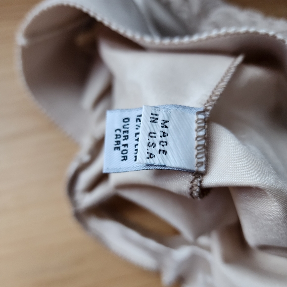 NATORI Cream Satin Lace Trim Half Slip‎ Skirt Lingerie Minimalist Size P - Picture 5 of 10